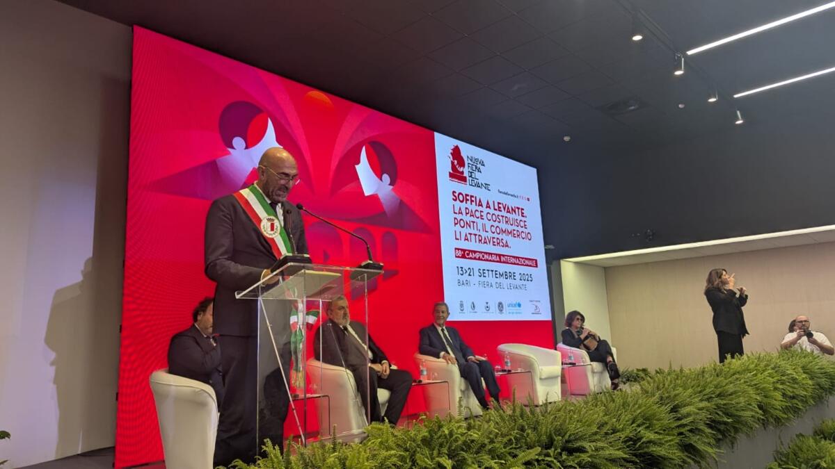 Fiera del Levante: pace, sviluppo e cultura al centro di Bari. Musumeci: «Il Sud strategico» – VIDEO